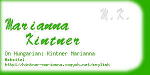 marianna kintner business card